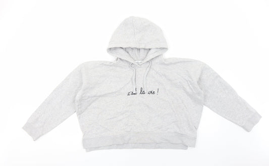 Maison Labiche Womens Grey Cotton Pullover Hoodie Size S Pullover - C'est La Vie