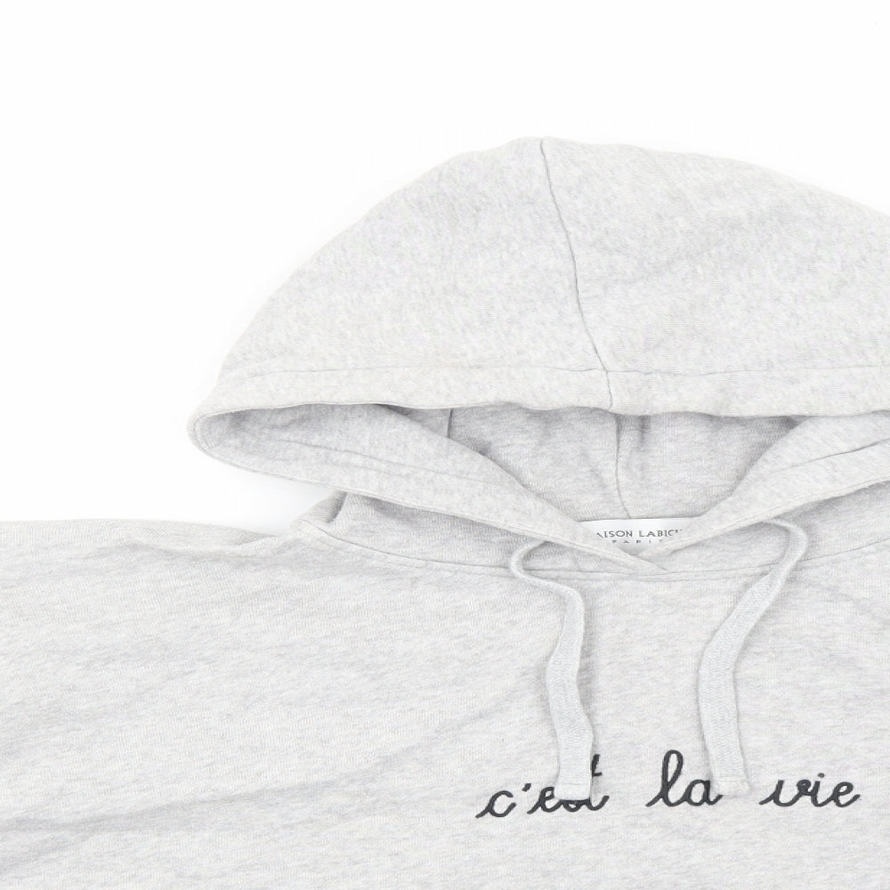 Maison Labiche Womens Grey Cotton Pullover Hoodie Size S Pullover - C'est La Vie