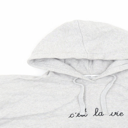 Maison Labiche Womens Grey Cotton Pullover Hoodie Size S Pullover - C'est La Vie