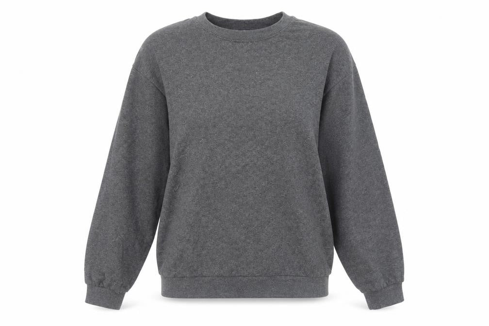 Jetty Womens Grey Cotton Pullover Sweatshirt Size M Pullover
