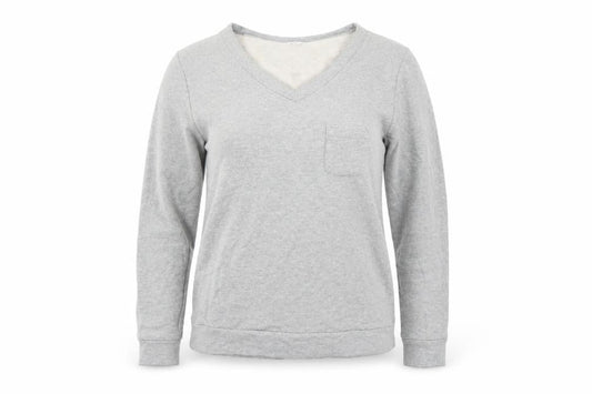 La Redoute Womens Grey Cotton Pullover Sweatshirt Size 10 Pullover