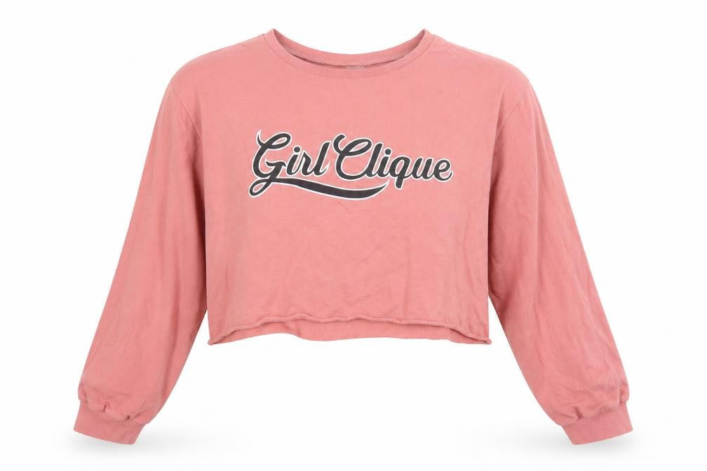 H&M Womens Pink Cotton Pullover Sweatshirt Size S Pullover - Girl Clique