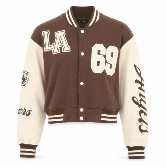Fashion Us Womens Brown Jacket Size 12 Button - LA