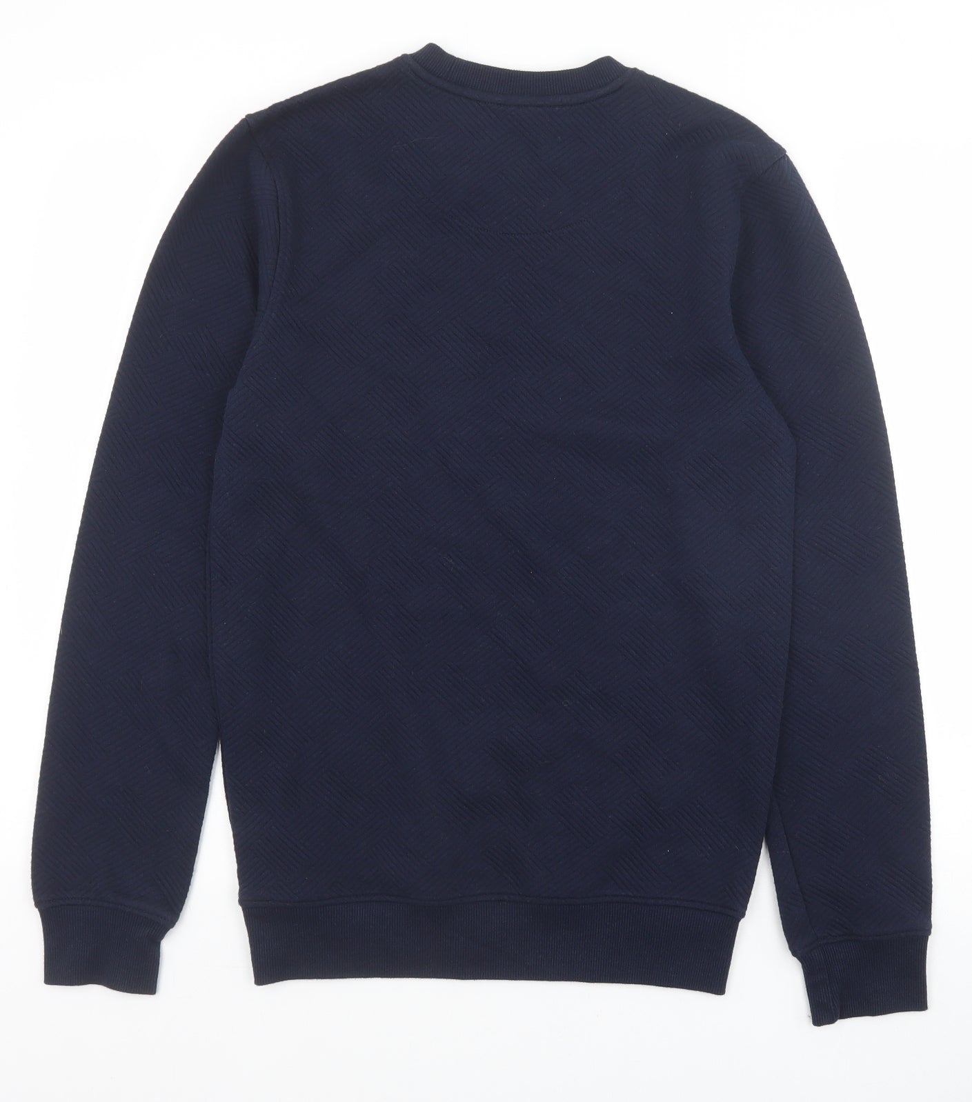 Matalan Mens Blue Cotton Pullover Sweatshirt Size S