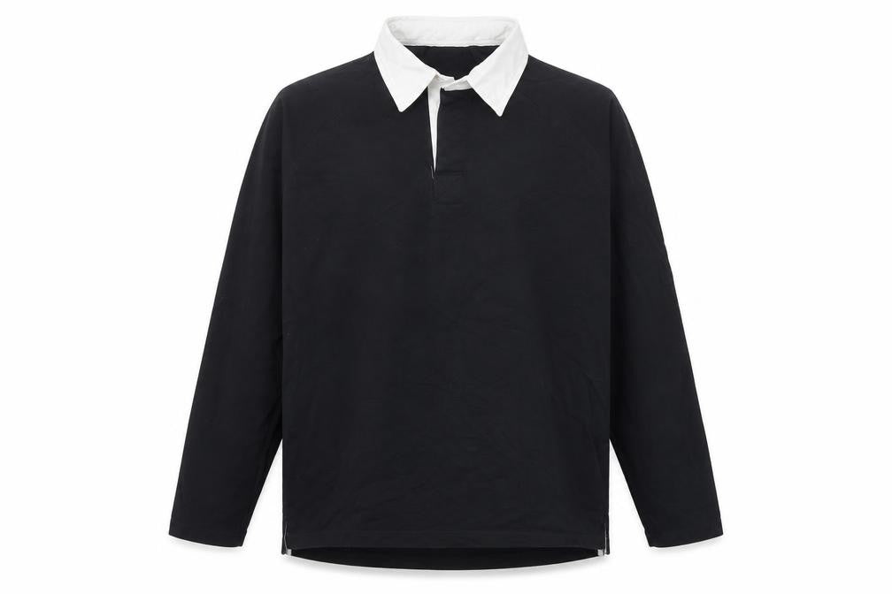 Kariban Mens Black Cotton Button-Up Size 2XL Collared Button