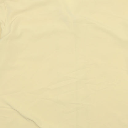Berkertex Womens Yellow Polyester Basic Button-Up Size 12 Collared