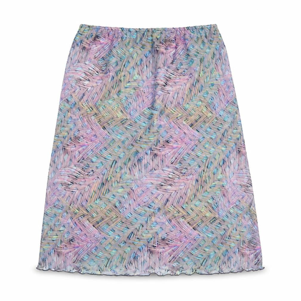 Seven Womens Multicoloured Geometric Polyester Swing Skirt Size 8