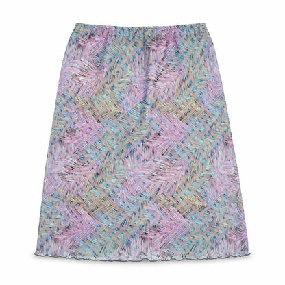 Seven Womens Multicoloured Geometric Polyester Swing Skirt Size 8