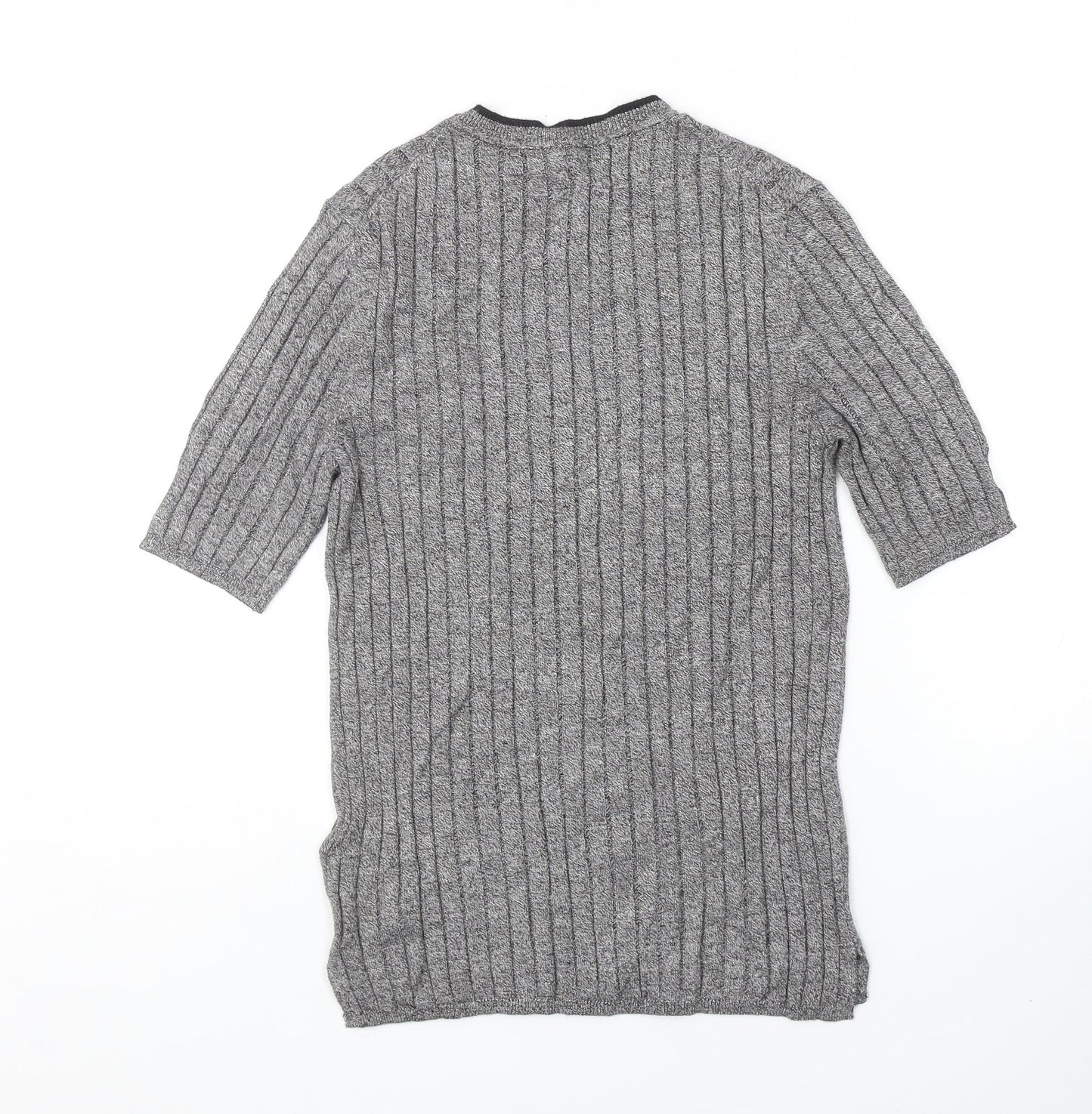 Marks and Spencer Womens Black Round Neck Viscose Pullover Jumper Size 10