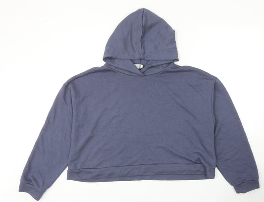 Jeff&Co Womens Blue Polyester Pullover Hoodie Size 14 Pullover - Size 14-16
