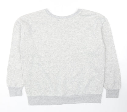 Atmosphere Womens Grey Polyester Pullover Sweatshirt Size 12 Pullover