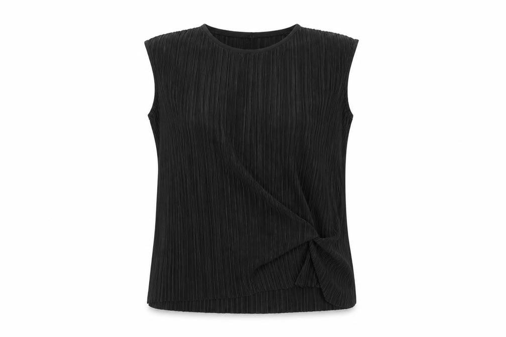 Jack Wills Womens Black Polyester Basic Tank Size 10 Boat Neck