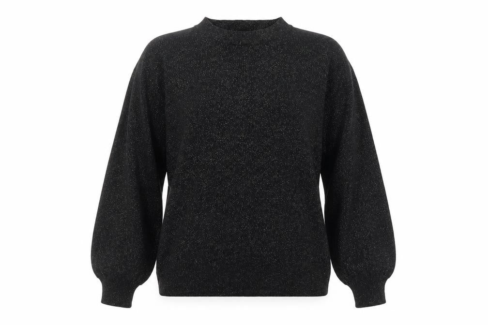 Marks & Spencer Womens Black Round Neck Acrylic Pullover Jumper Size M