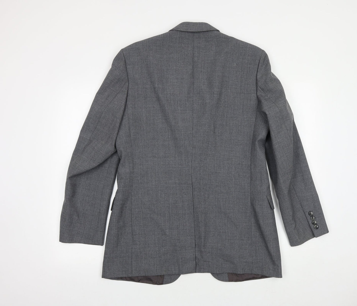 St Michael Mens Grey Wool Jacket Suit Jacket Size 40 Regular