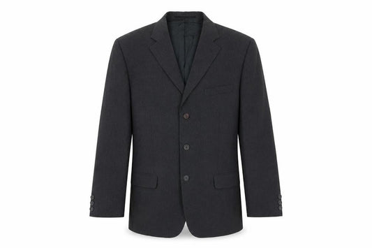 George Mens Grey Polyester Jacket Suit Jacket Size 40 Regular