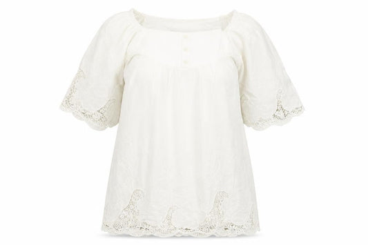 Boohoo Womens White 100% Cotton Shift Size 10 Off the Shoulder Pullover