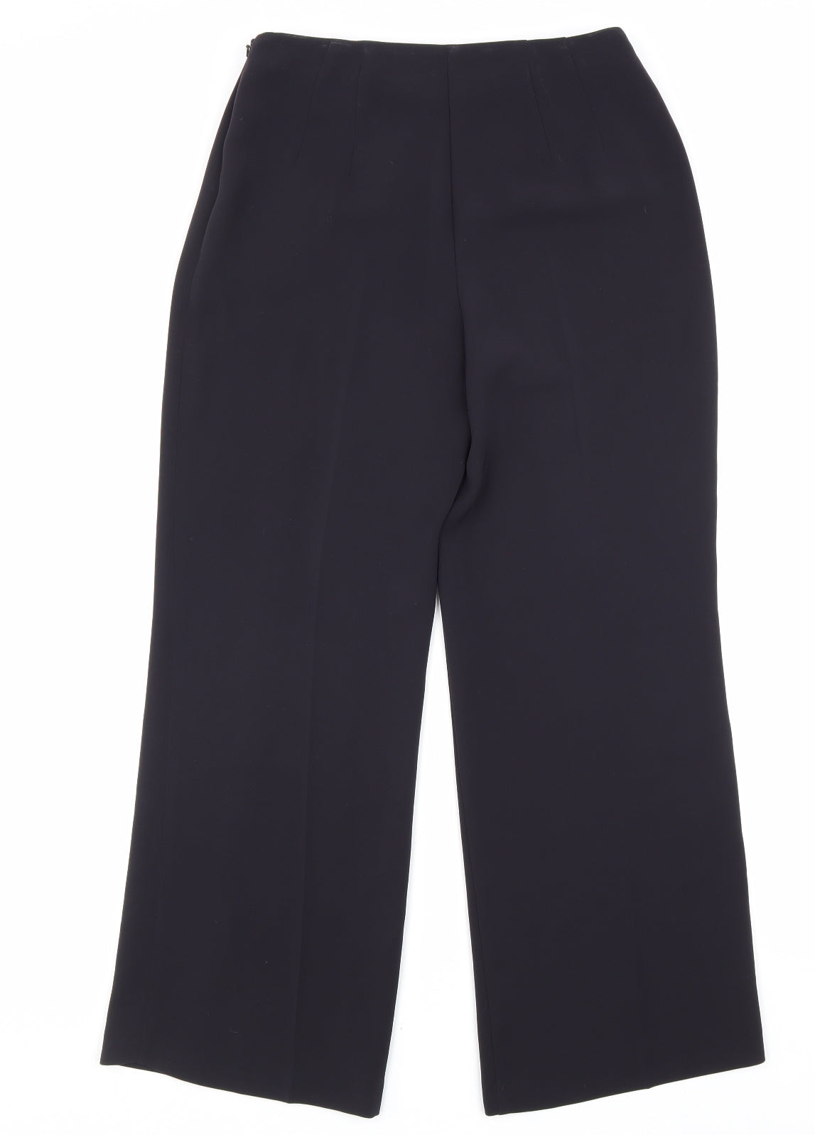 Marks and Spencer Womens Blue Polyester Dress Pants Trousers Size 10 L24 in Regular