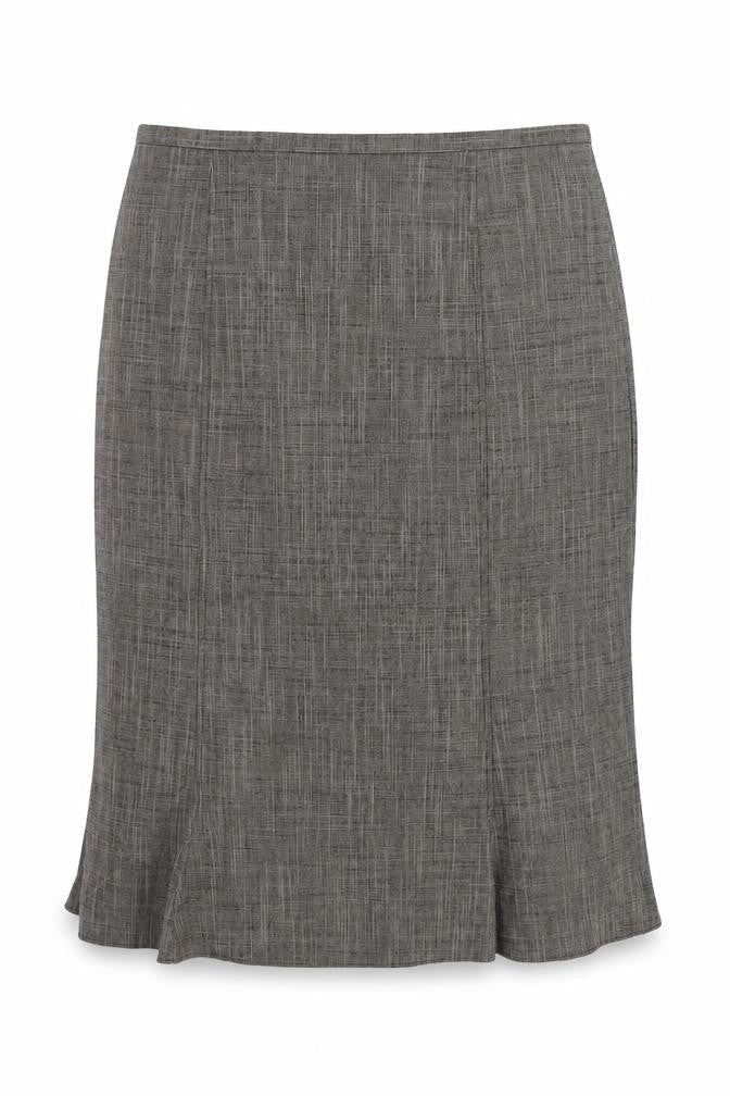 Autonomy Womens Grey Cotton A-Line Skirt Size 14 Zip