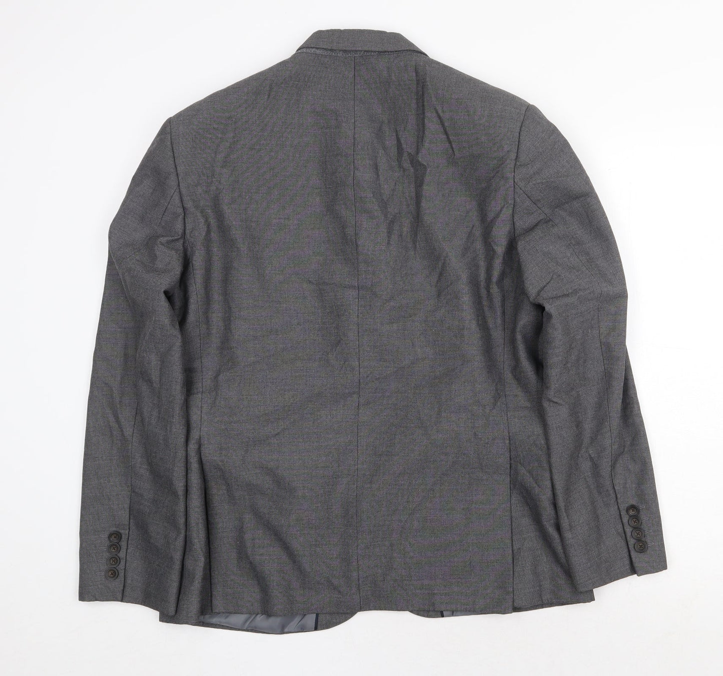 Marks and Spencer Mens Grey Polyester Jacket Suit Jacket Size 40 Regular