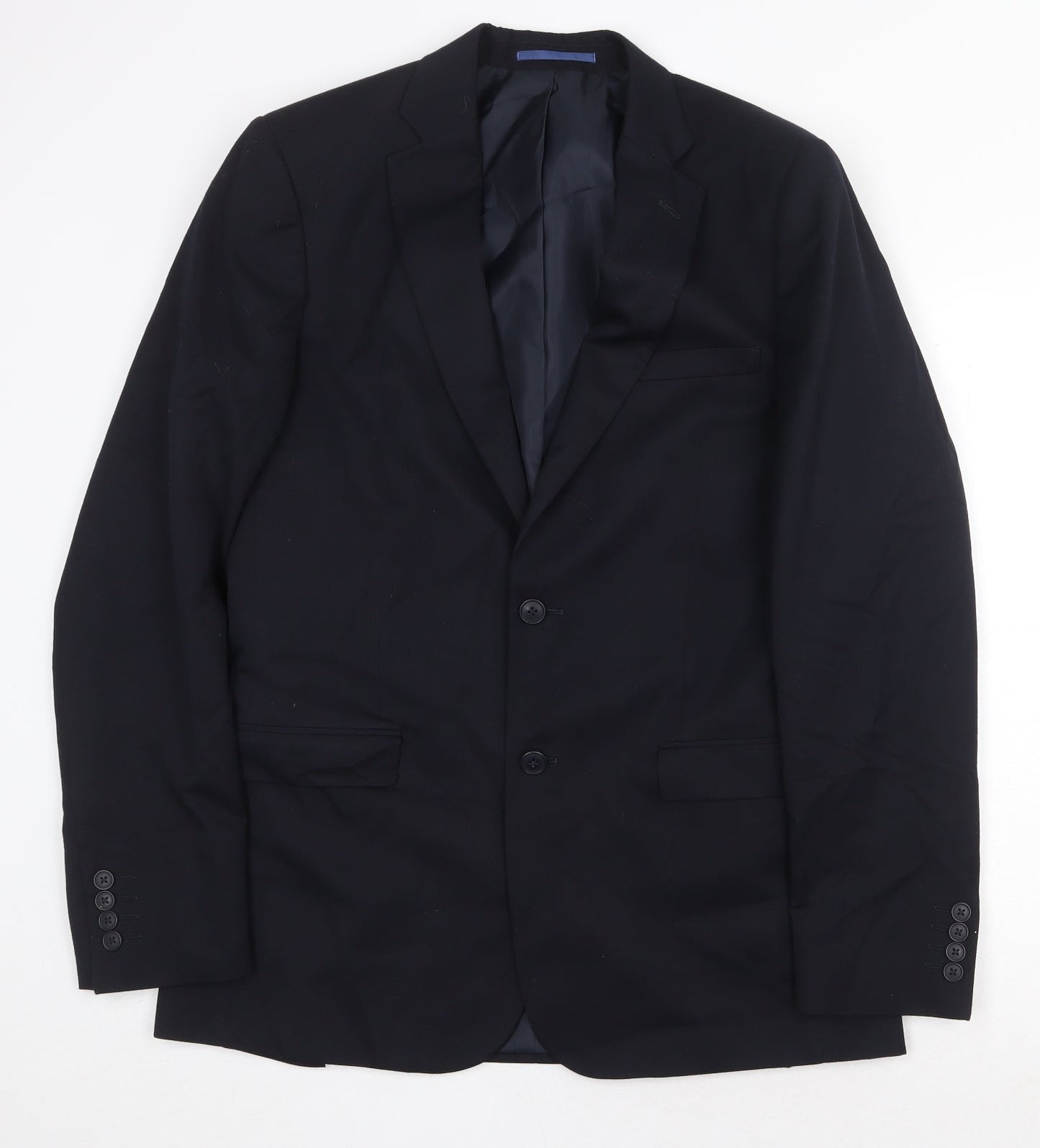 Marks and Spencer Mens Blue Polyester Jacket Suit Jacket Size 40 Regular