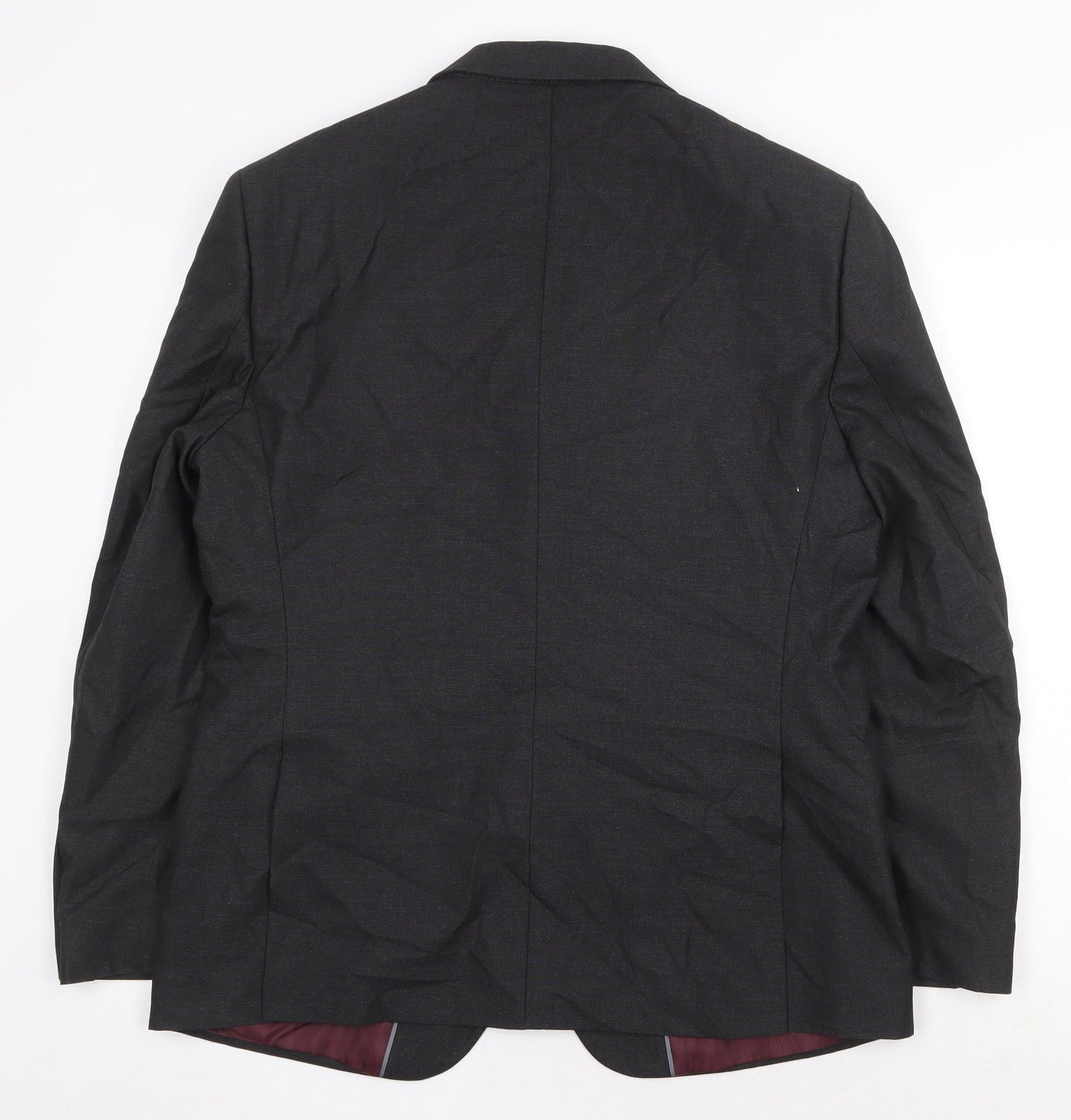 Marks and Spencer Mens Grey Polyester Jacket Suit Jacket Size 40 Regular