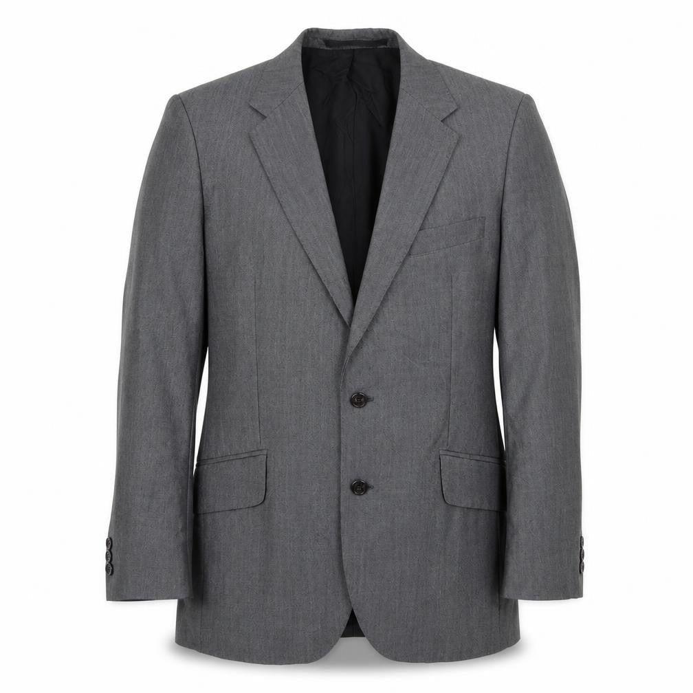 Trevira Mens Grey Wool Jacket Suit Jacket Size 36 Regular