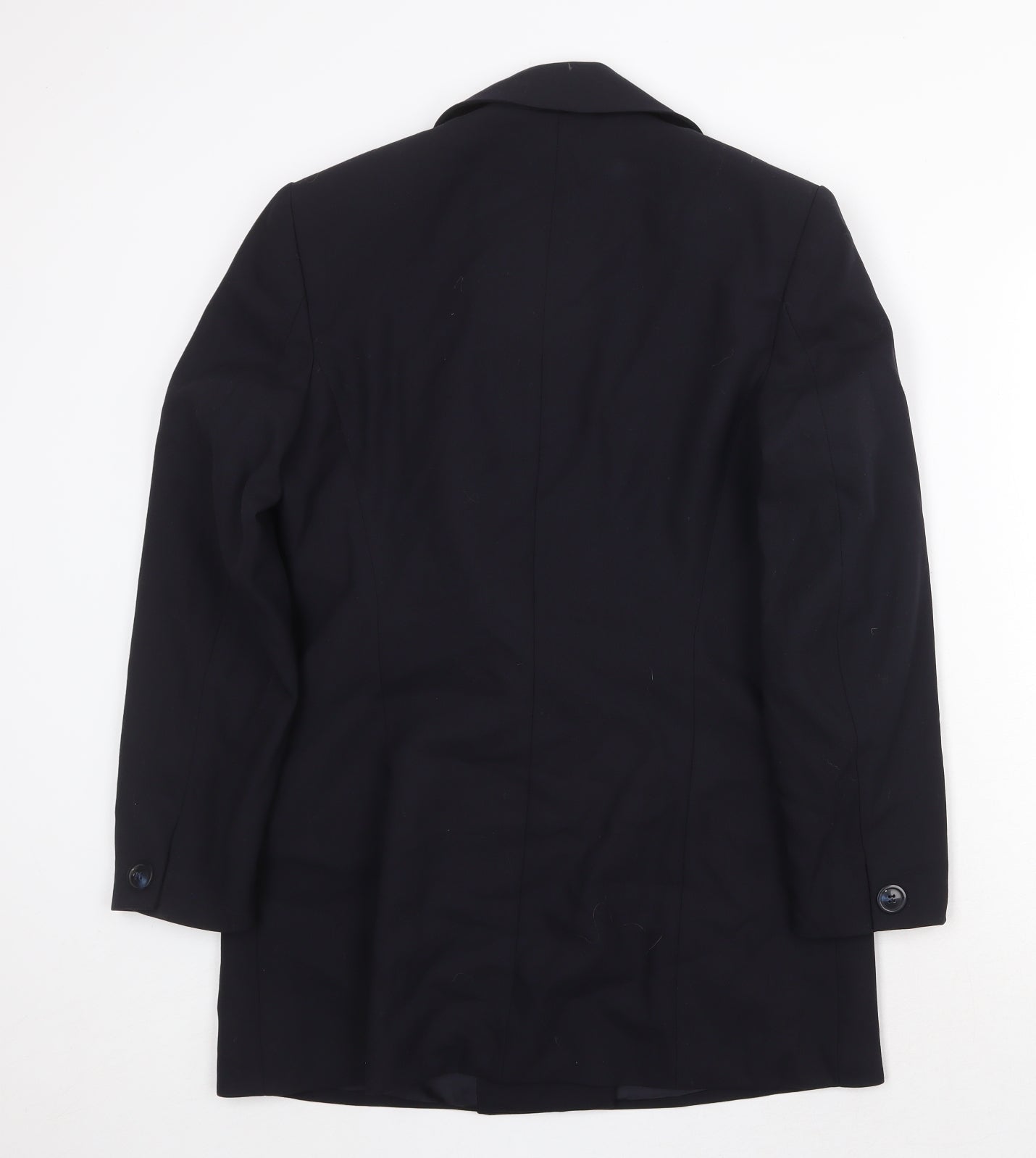 St Michael Womens Blue Jacket Blazer Size 10 Button