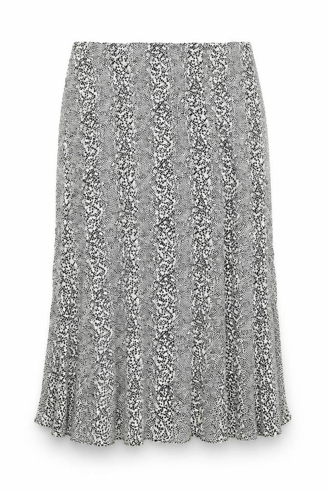 Miss Selfridge Womens Green Geometric Polyester Peasant Skirt Size 12 Zip