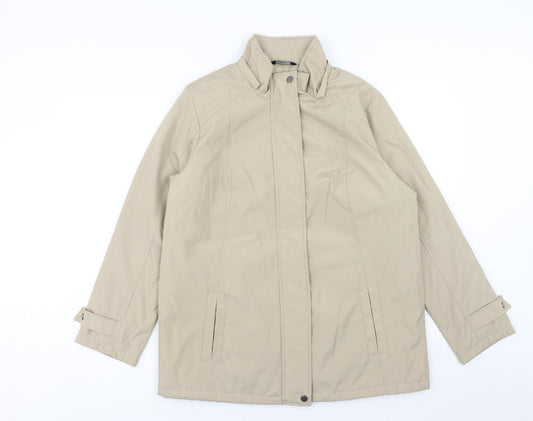 Bonmarché Womens Beige Jacket Size S Zip