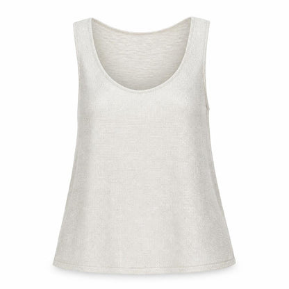 River Island Womens Gold Polyester Basic Tank Size 8 Scoop Neck