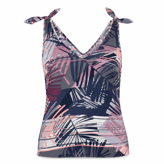 Papaya Womens Multicoloured Geometric Polyester Basic Tank Size 8 V-Neck