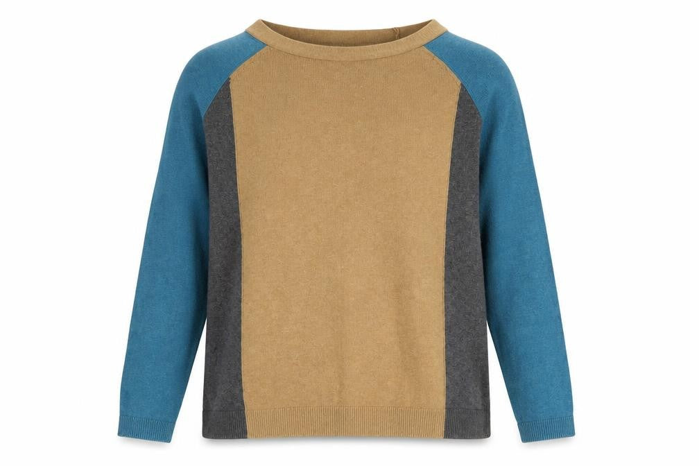 Howies Womens Multicoloured Round Neck Cotton Pullover Jumper Size S - Coulorblock
