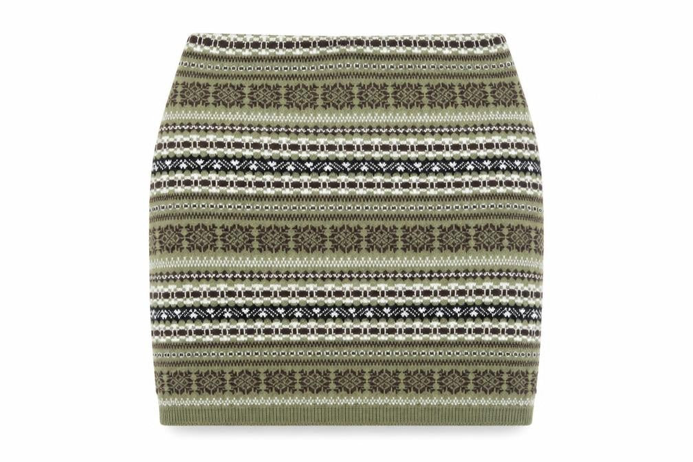 Parisian Collection Womens Green Geometric Acrylic Straight & Pencil Skirt Size S