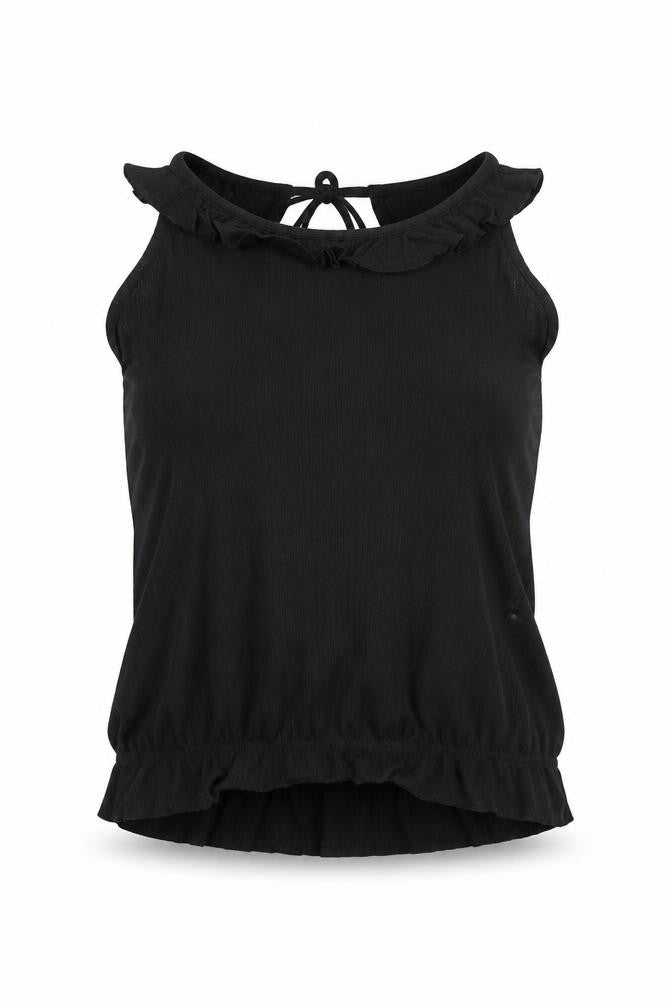 Preworn Womens Black Viscose Basic Tank Size M Halter