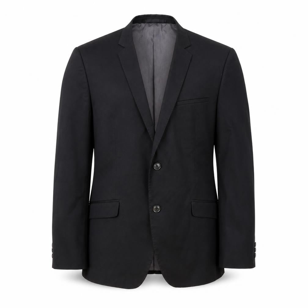 H&M Mens Black Polyester Jacket Suit Jacket Size 42 Regular