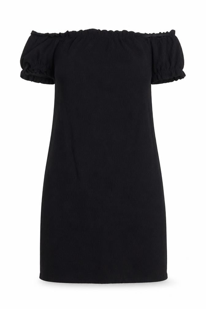 Missguided Womens Black Polyester A-Line Size 10 Off the Shoulder Pullover