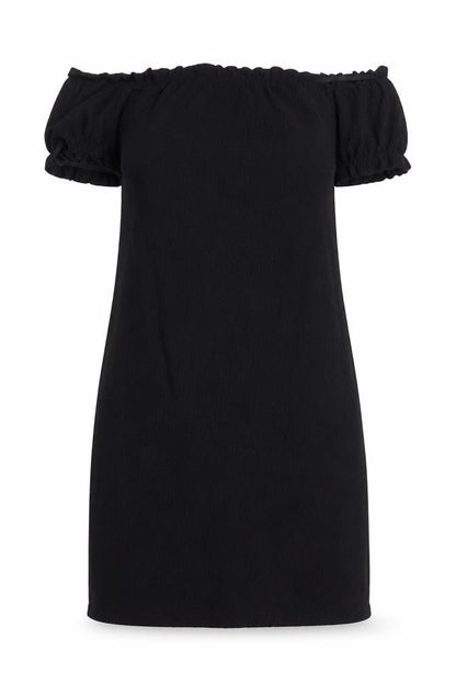 Missguided Womens Black Polyester A-Line Size 10 Off the Shoulder Pullover