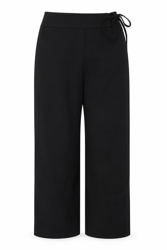 Coast Womens Black Polyester Trousers Size 12 Regular Snap