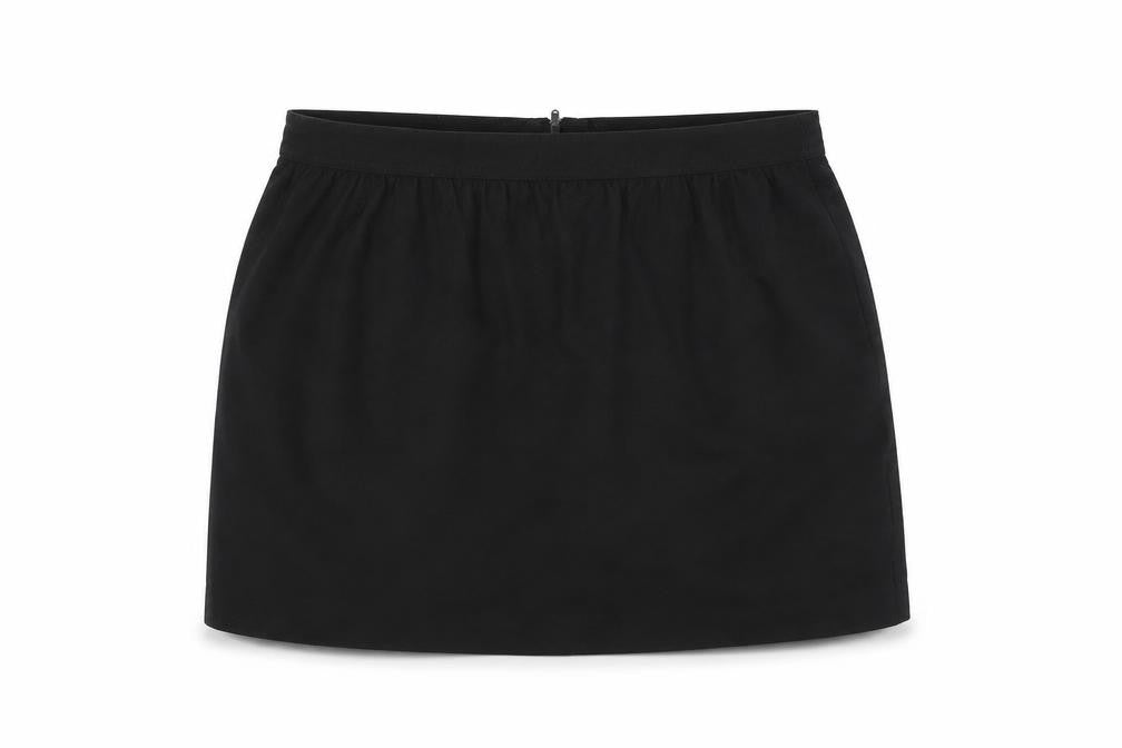 Gap Womens Black Polyester A-Line Skirt Size 10 Zip