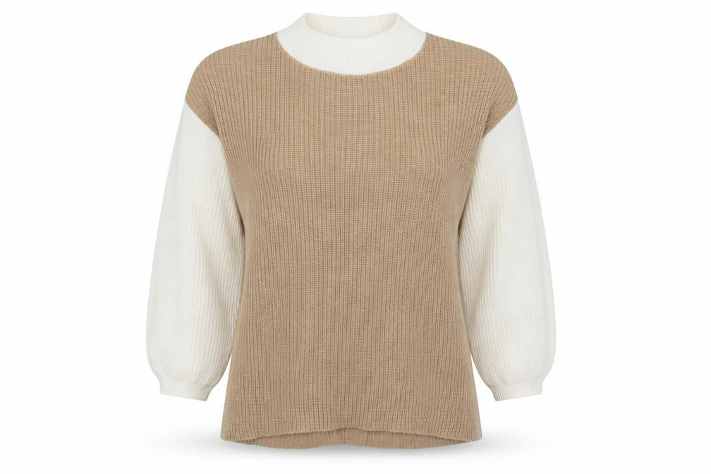 In the Style Womens Brown Round Neck Acrylic Pullover Jumper Size 10