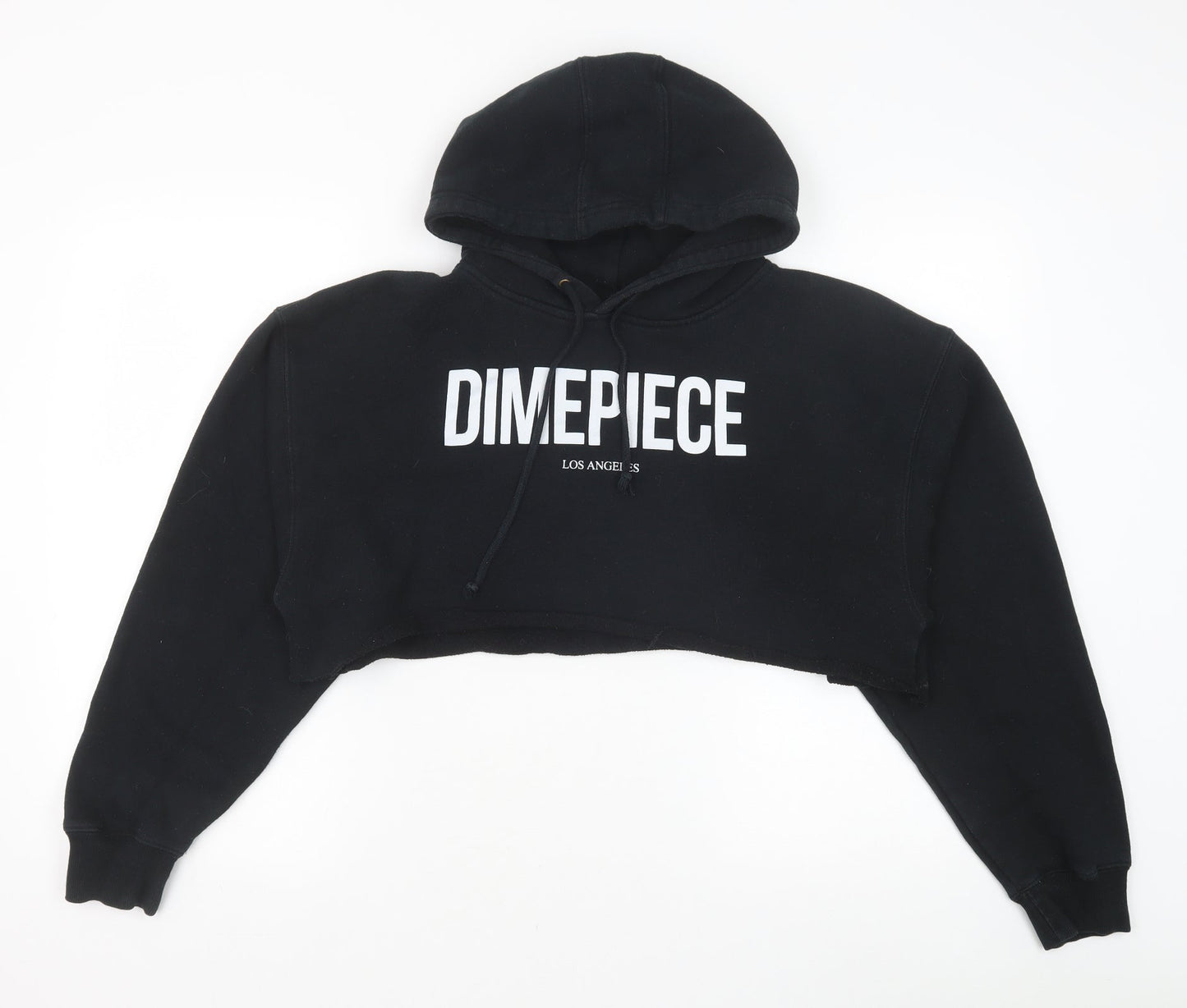 DX Me Piece Womens Black Cotton Pullover Hoodie Size L Pullover