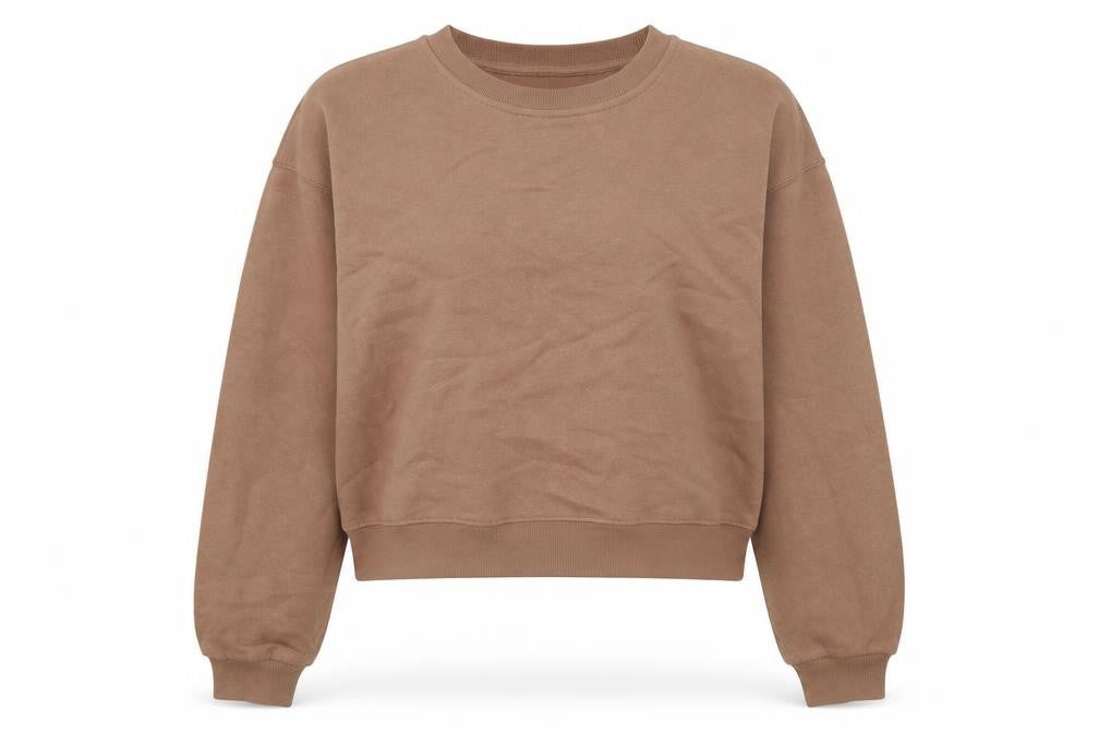 Miss Selfridge Womens Brown Cotton Pullover Sweatshirt Size S Pullover