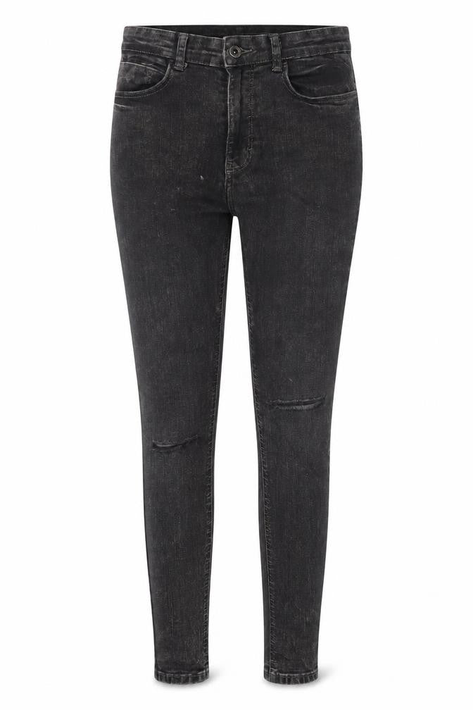 Zara Womens Black Cotton Skinny Jeans Size 10 Slim Zip