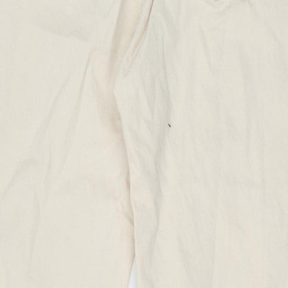 Preloved Weekday Womens Ivory Cotton Straight Jeans Size 32 in Regular Zip - Label