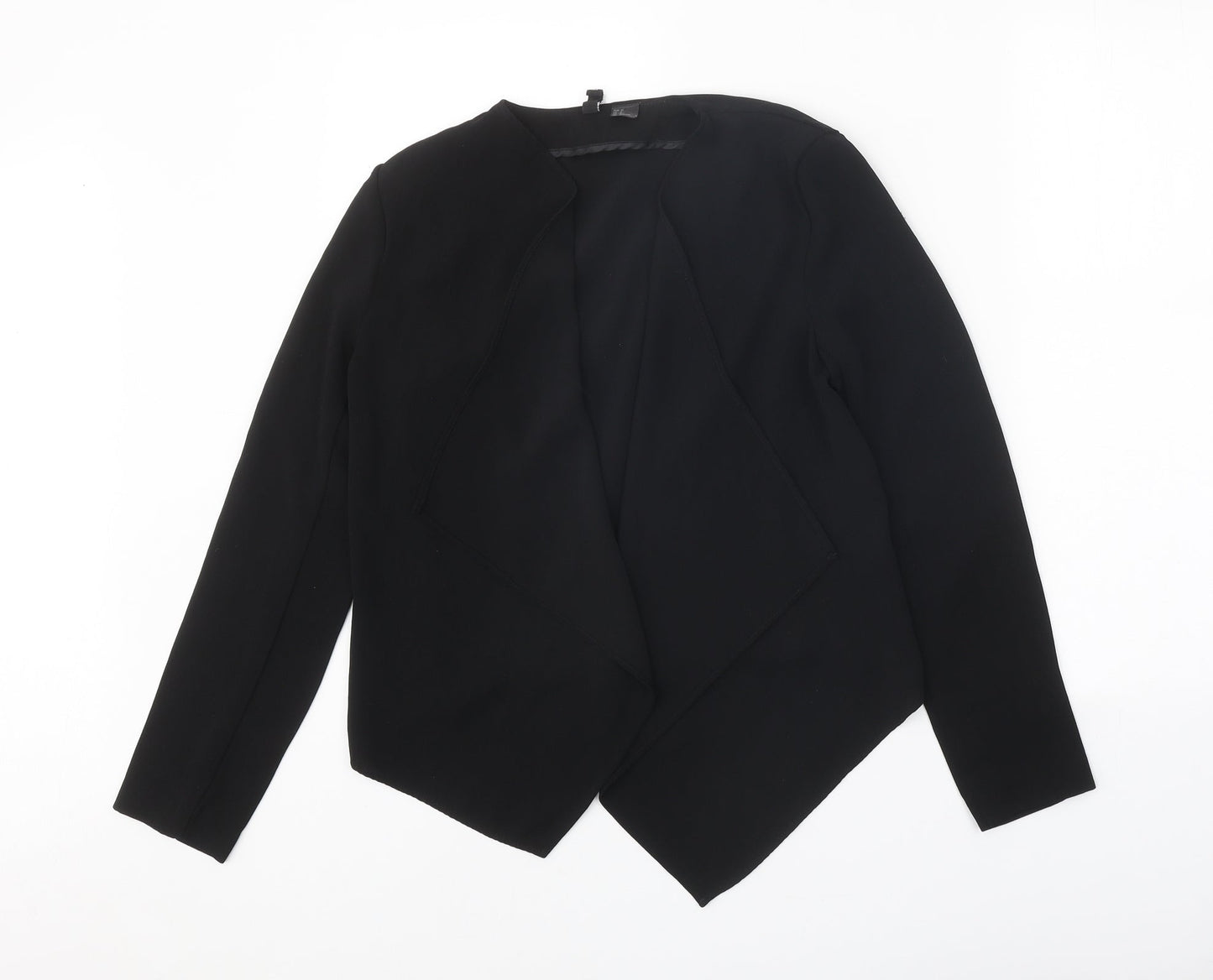 Divided Womens Black Polyester Jacket Blazer Size 8 Pullover