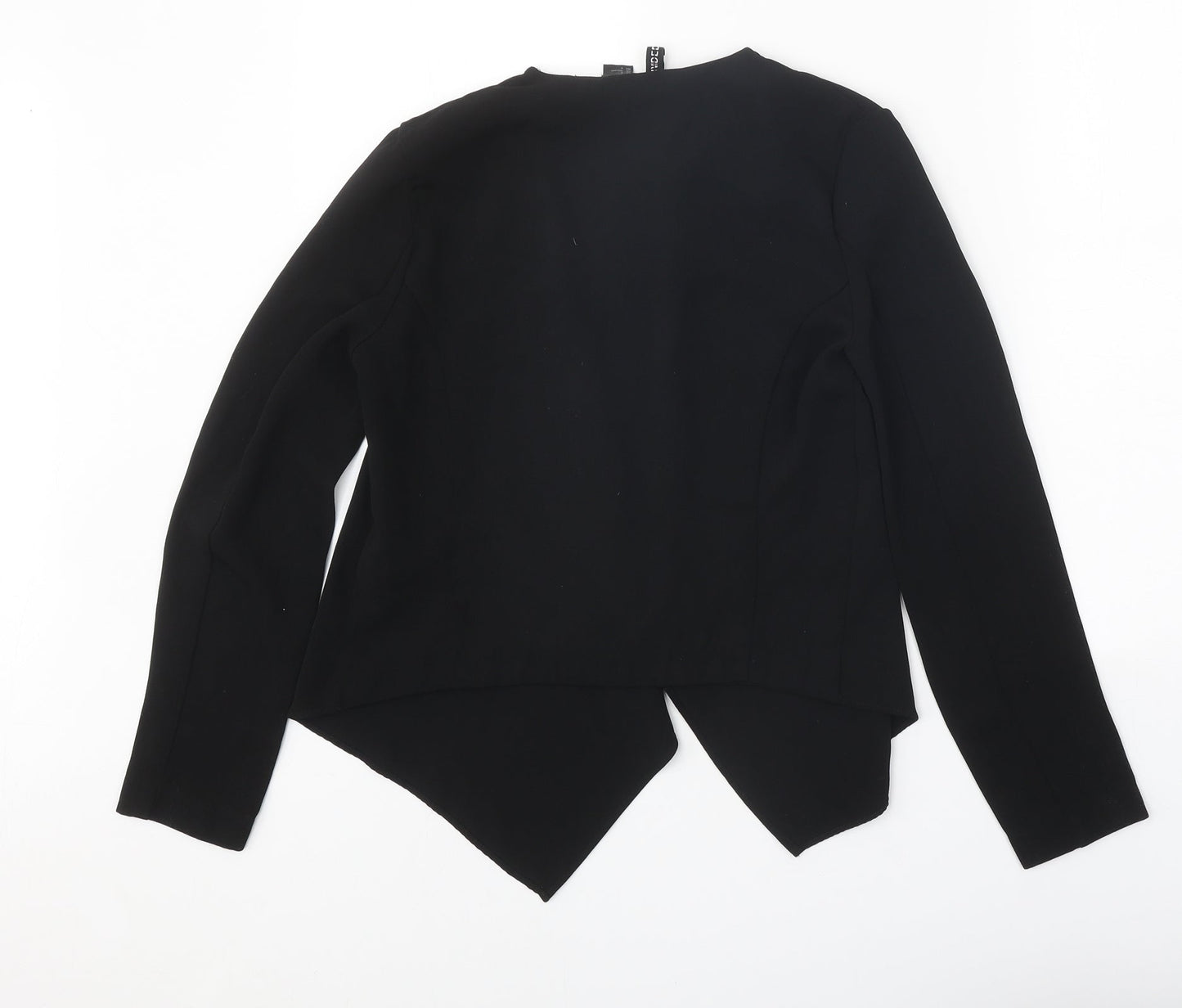 Divided Womens Black Polyester Jacket Blazer Size 8 Pullover