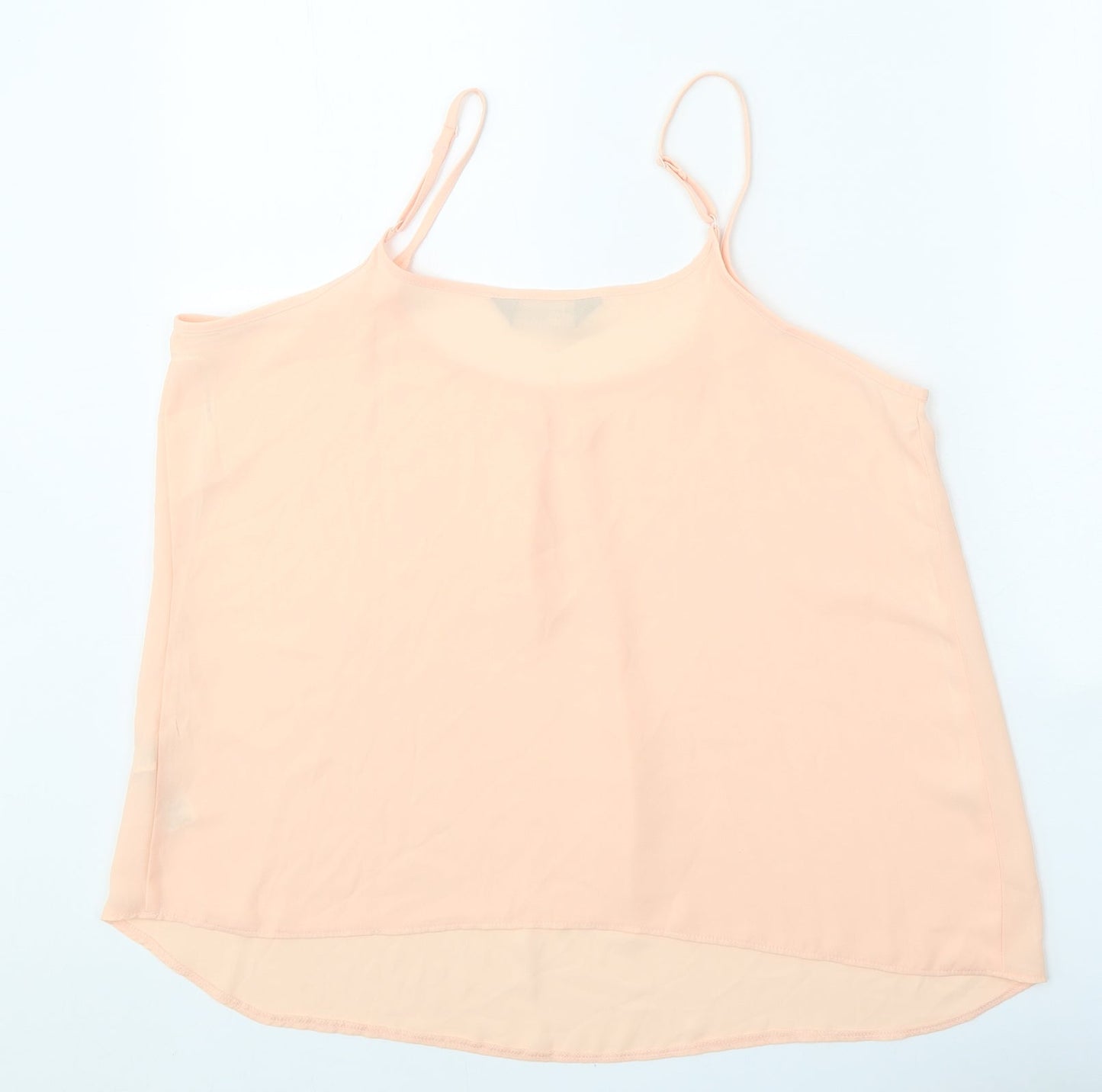 Dorothy Perkins Womens Orange Polyester Camisole Tank Size 14 Scoop Neck