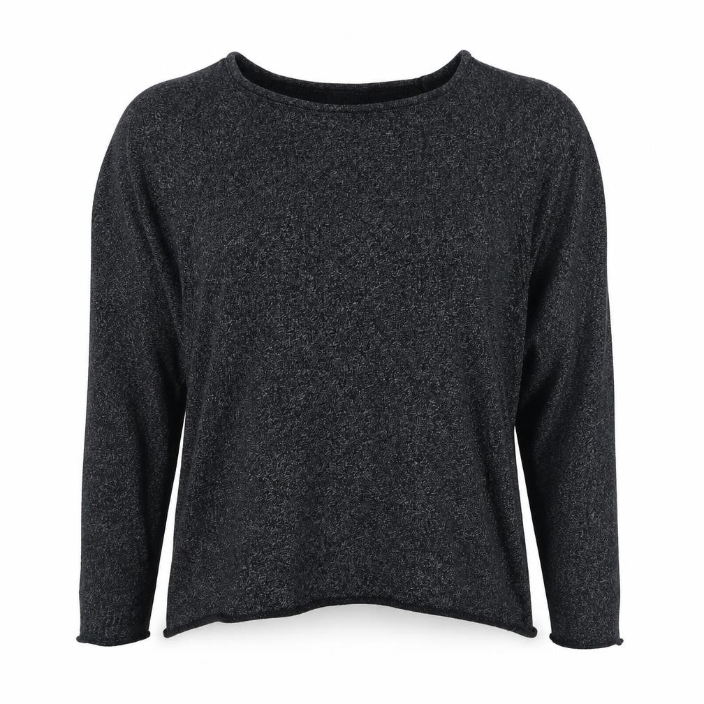 Topshop Womens Black Scoop Neck Polyester Pullover Jumper Size 12