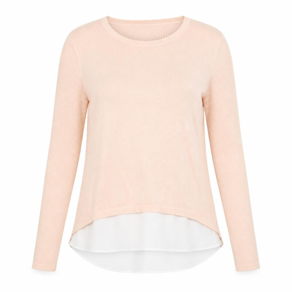 Peacocks Womens Orange Round Neck Acrylic Pullover Jumper Size 12