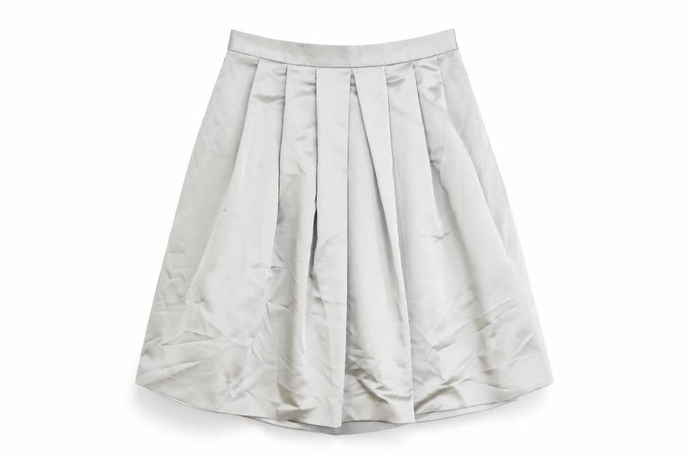 Zara Womens Grey Polyester Tulip Skirt Size S Zip